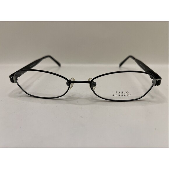 Fabio Alberti Eyeglasses FA865-2 Black/White Designer Demo Lens Black 50-17-130 main image 4